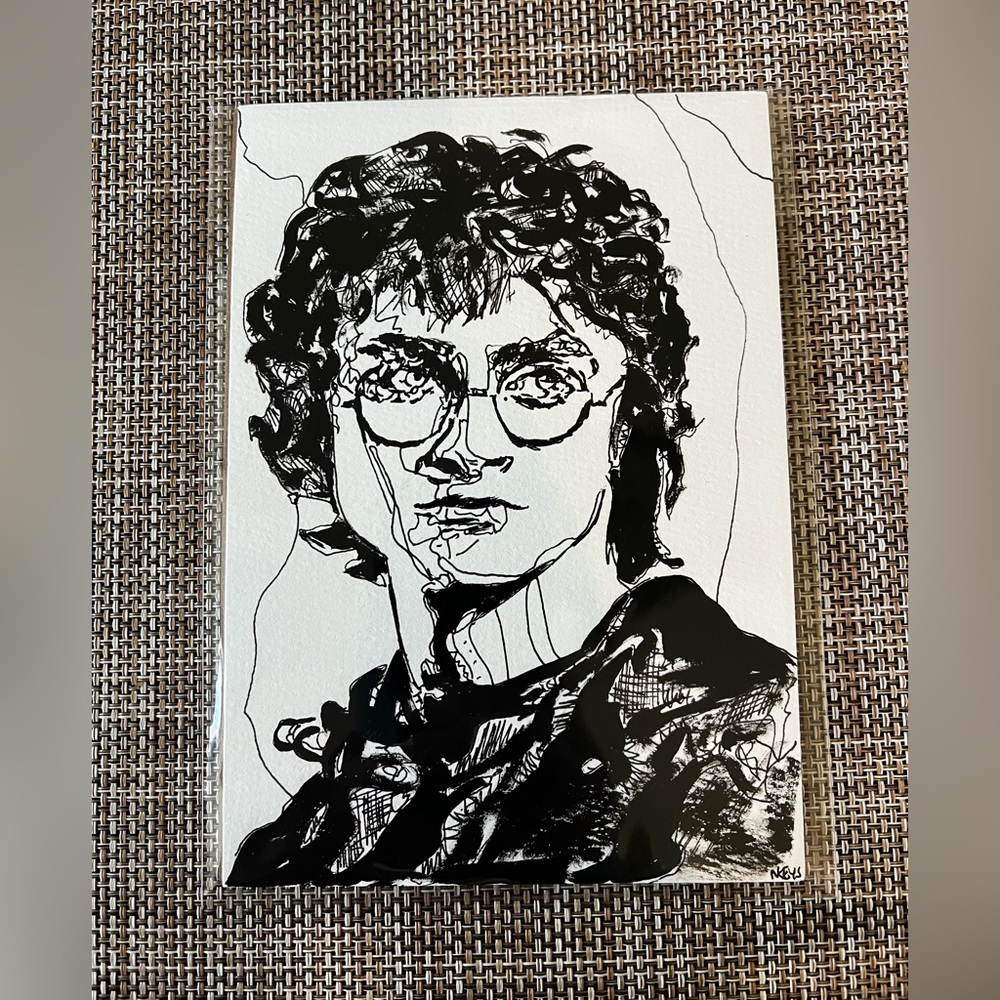Harry Potter Original 5x7 pen paint and paper portrait